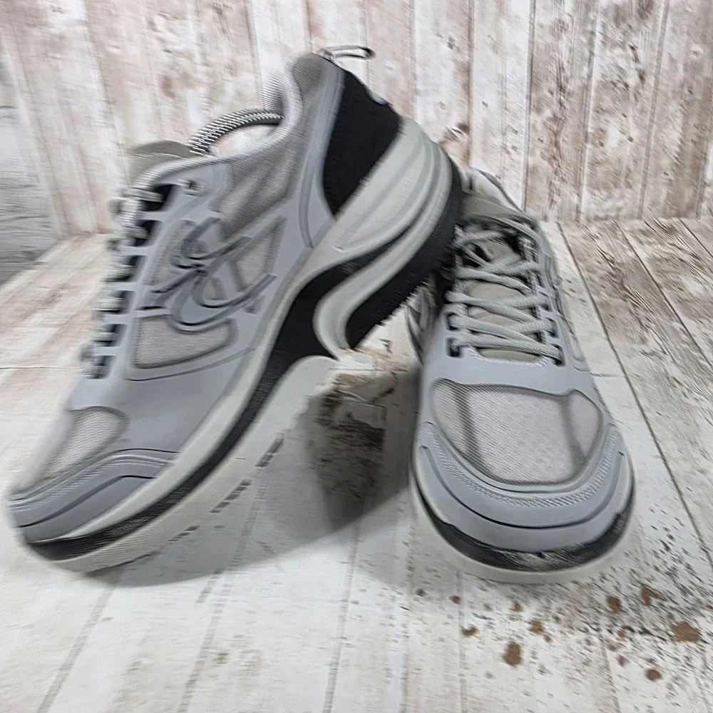 Gravity Defyer G-Defy Ion Mens 11 Wide Grey Black Walking Shoes TB9022MGS-W